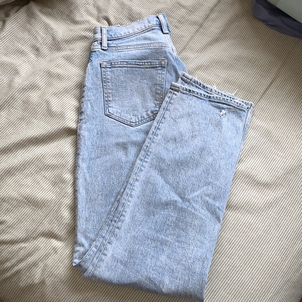 Abercrombie & Fitch the 90s straight ultra high rise